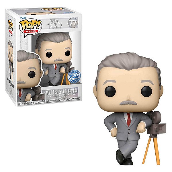 Funko Pop! Icons Disney 100 Walt Disney With Camera 77