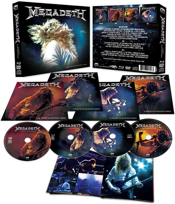 Blu-ray + DVD + 2CD Megadeth A Night In Buenos Aires