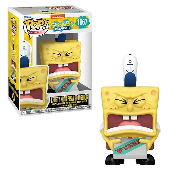 Funko Pop! Animation Bob Esponja Entregador de Pizza 1667
