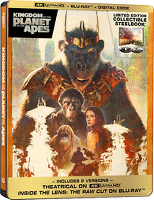 Steelbook 4K UHD+Blu-ray Planeta dos Macacos O Reinado (Sem PT)
