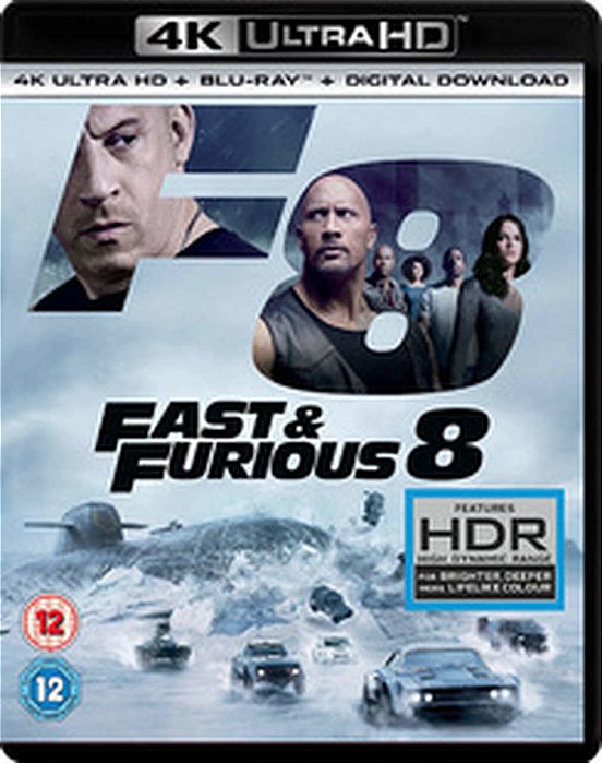 4K UHD + Blu-Ray Velozes e Furiosos 8 (SEM PT)