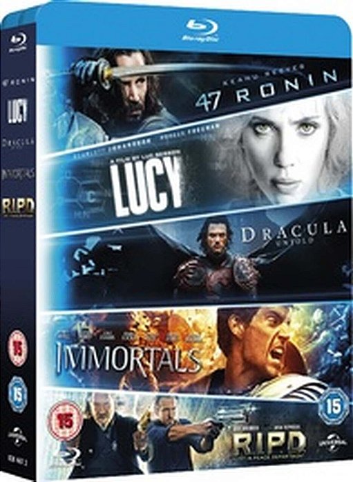 Blu Ray Lucy / Dracula Untold / 47 Ronin / Immortals / RIPD