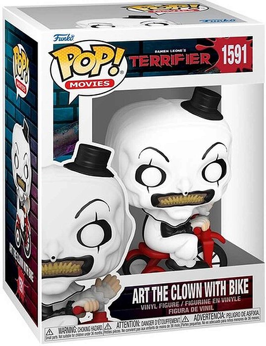 Funko Pop! Movies Terrifier Art o Palhaço com Bicicleta 1591