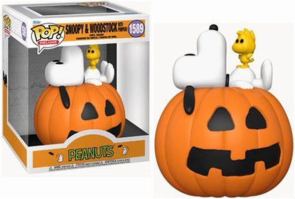 Funko Pop! Deluxe Snoopy e Woodstock com Abóbora 1589