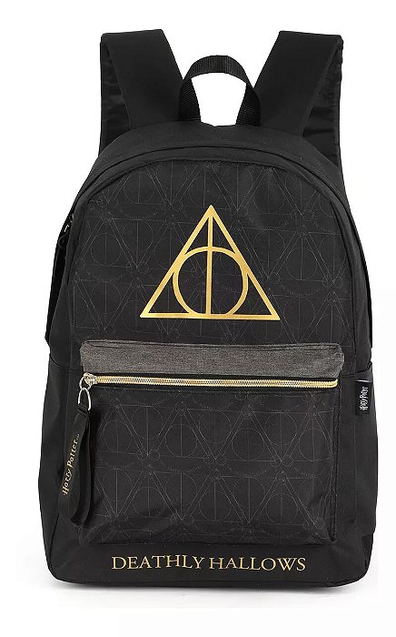 Mochila de Costas Harry Potter Deathly hallows Luxcel Preta