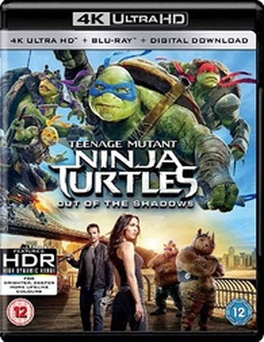 4K UHD Blu-Ray As Tartarugas Ninja Fora das Sombras (Sem PT)