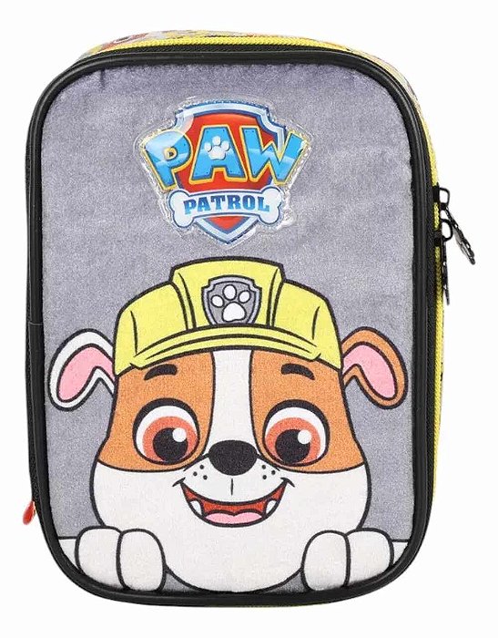 Estojo Box Escolar Patrulha Canina Amarelo