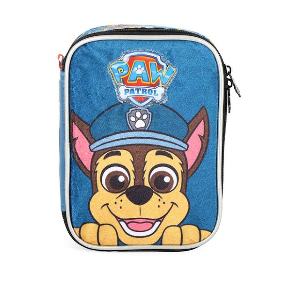 Estojo Box Escolar Patrulha Canina Azul