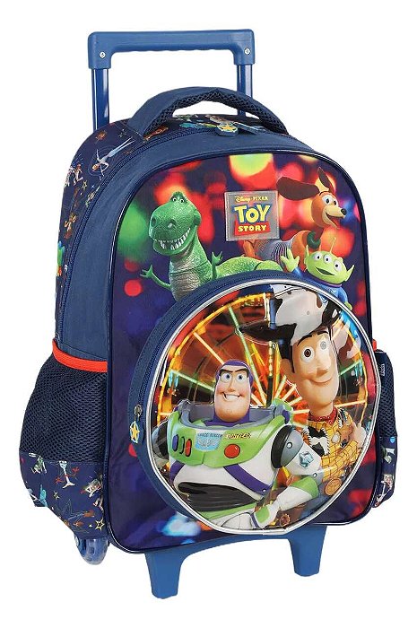 Mochila de Rodinhas Toy Story Verde Luxcel