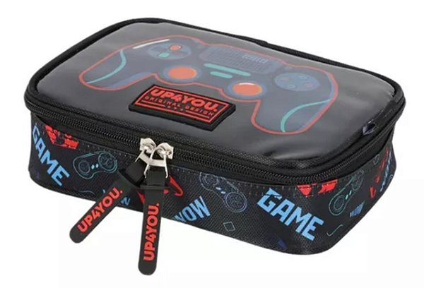 Estojo Box Escolar Up4you Gamer Preto Luxcel