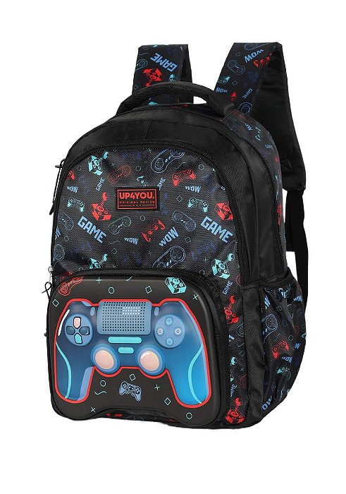 Mochila De Costas Up4you Gamer Preta Luxcel