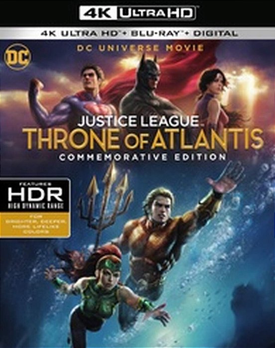 4K UHD Liga da Justiça: O Trono de Atlantis (SEM PT)