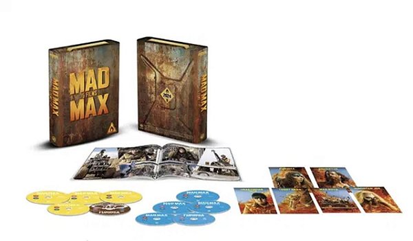 4K Ultra HD + Blu-Ray Mad Max 1 to 5 Petrol Can (SEM PT)