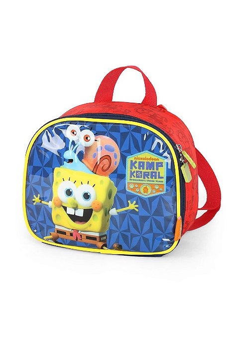 Lancheira Térmica Escolar Bob Esponja e Gary Luxcel