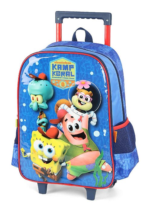 Mochila de Rodinhas Bob Esponja e Amigos Luxcel