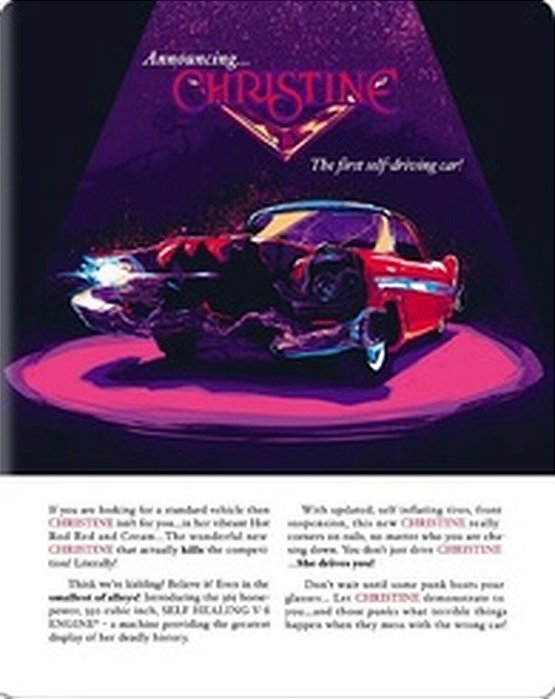 Steelbook Blu-ray Christine, o Carro Assassino