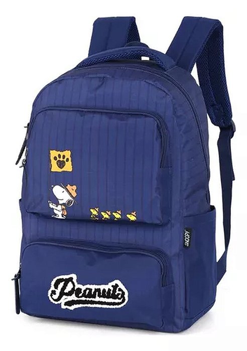 Mochila De Costas Snoopy Azul Luxcel