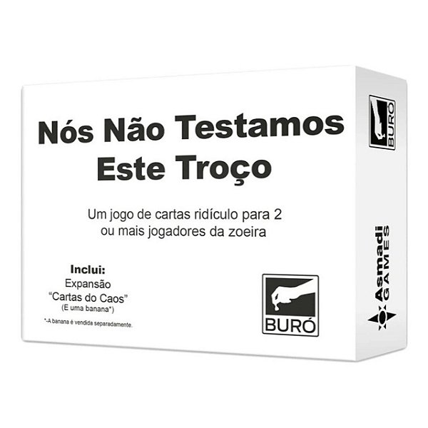 Jogo De Cartas Nós Não Testamos Este Troço - Buró