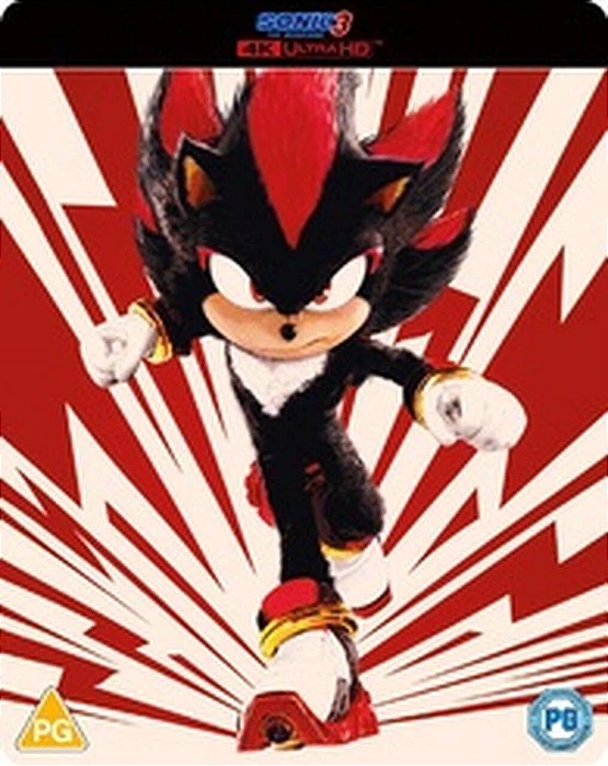 Steelbook 4K UHD Sonic 3 O Filme (Shadow) (SEM PT)