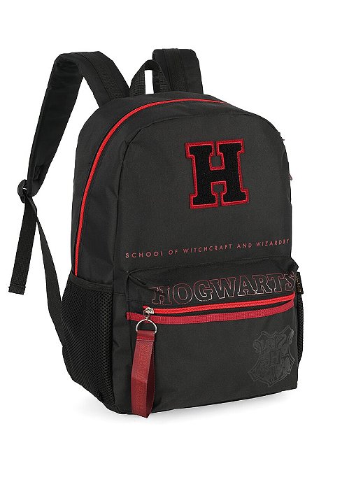 Mochila De Costas Harry Potter Hogwarts Preta Luxcel
