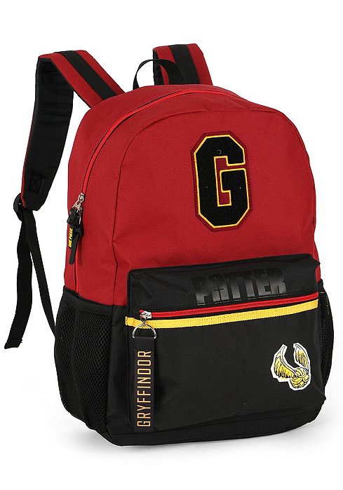Mochila De Costas Harry Potter Grifinória Vinho Luxcel