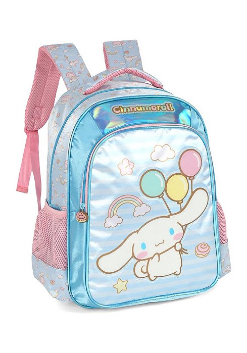 Mochila De Costas Amigos da Hello Kitty Cinnamoroll Azul
