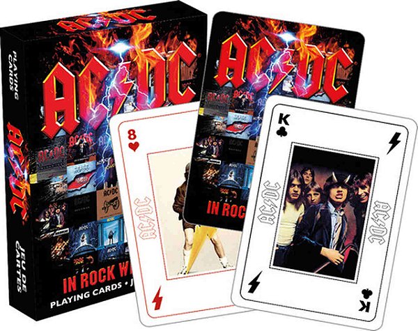 Baralho Jogo de Cartas AC/DC In Rock We Trust (Aquarius)