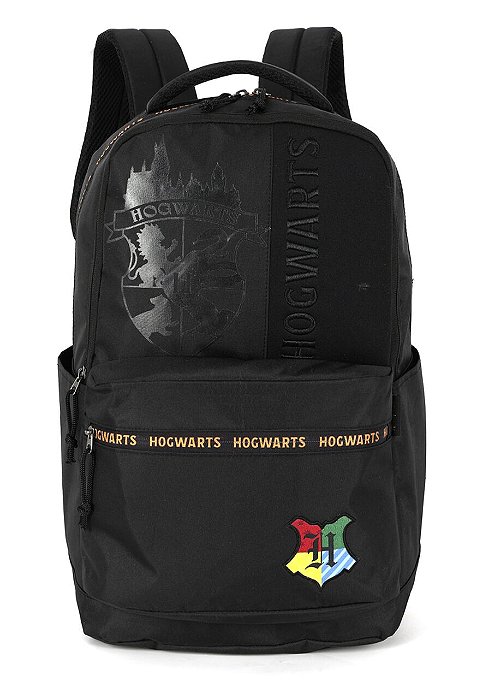 Mochila De Costas Harry Potter Hogwarts Preta Luxcel