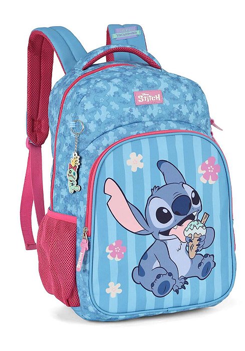 Mochila De Costas Stitch com Sorvete Pink Luxcel