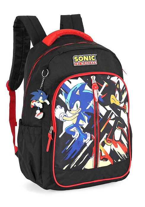 Mochila De Costas Sonic The Hedgehog Preta Luxcel