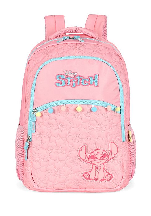 Mochila De Costas Stitch Rosa Luxcel