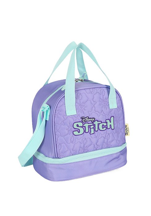 Lancheira Térmica Escolar Stitch Roxo Luxcel