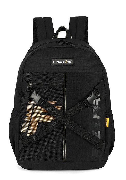 Mochila De Costas Free Fire Preta Luxcel