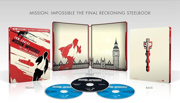 Steelbook 4K UHD + Blu-Ray Missão Impossível O Acerto Final (Sem PT) entrega a partir de 25/11/25