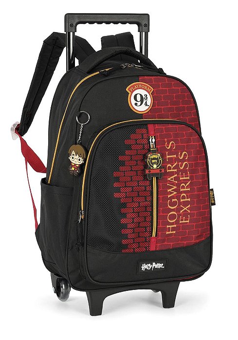 Mochila Alça e Rodas Harry Potter Hogwarts Express Vinho