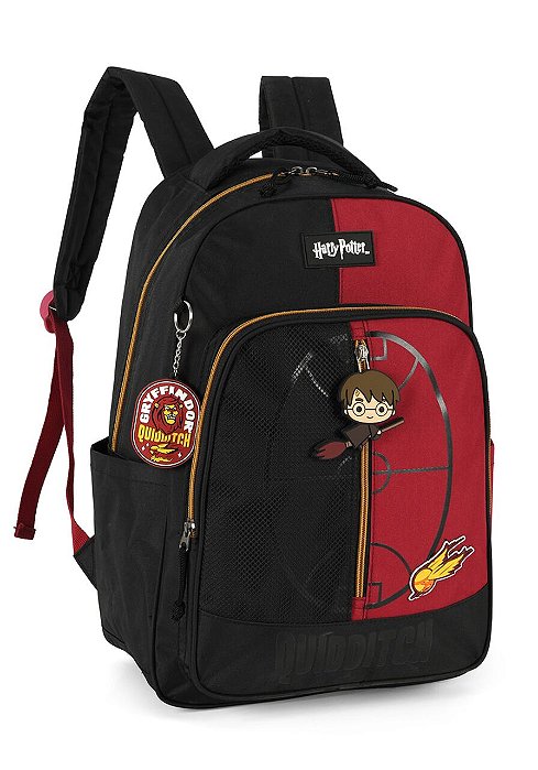 Mochila De Costas Harry Potter Quadribol Preto Luxcel