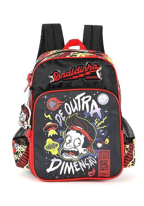 Mochila De Costas Enaldinho Sinistro Preto Luxcel