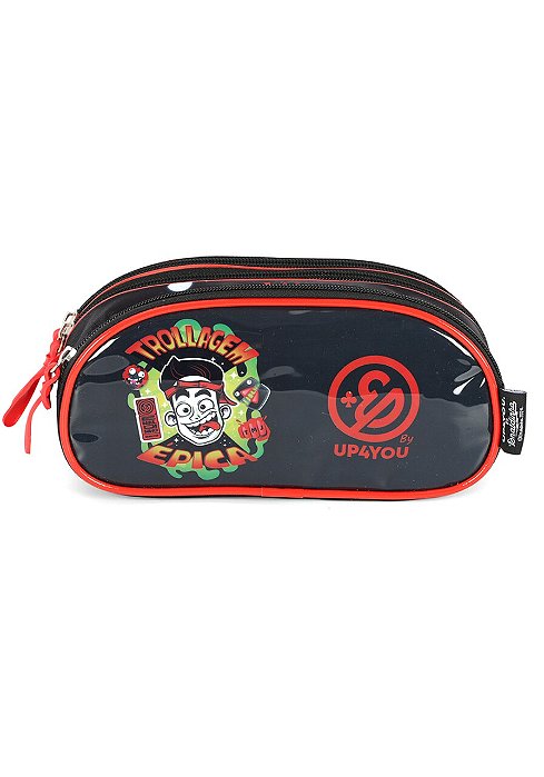 Estojo 3 Divisórias Enaldinho Trolagem Luxcel