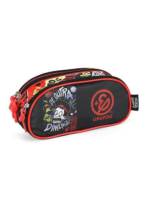 Estojo 3 Divisórias Enaldinho Sinistro Luxcel