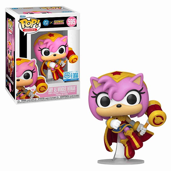 Funko Pop! Heroes Sonic Hedgehog Amy as Wonder Woman 595
