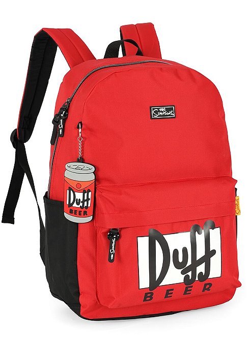 Mochila De Costas The Simpsons Duff Beer Vermelha Luxcel