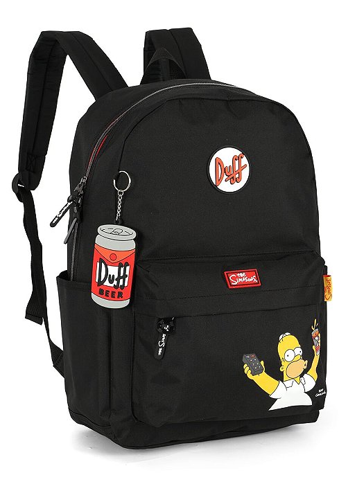 Mochila De Costas The Simpsons Duff Beer Preta Luxcel