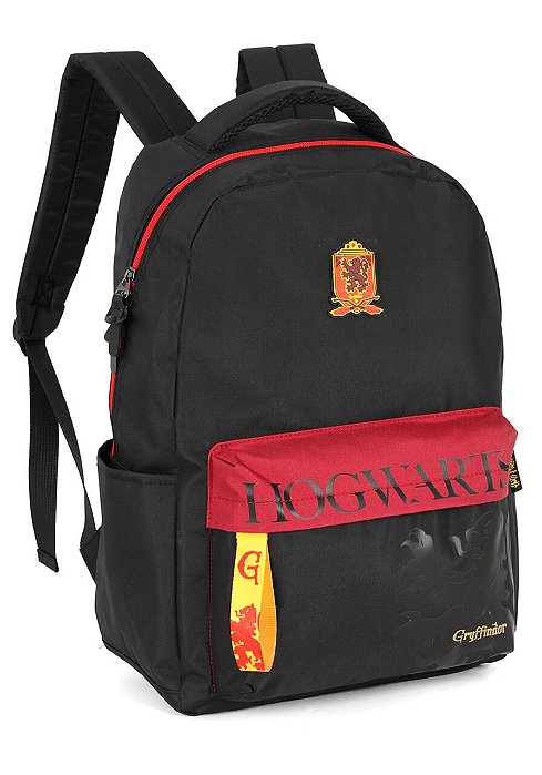 Mochila De Costas Harry Potter Hogwarts Grifinória Preta