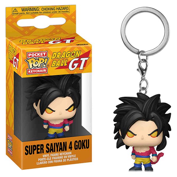 Funko Pop!Chaveiro Keychain Dragon Ball GT Super Saiyan Goku