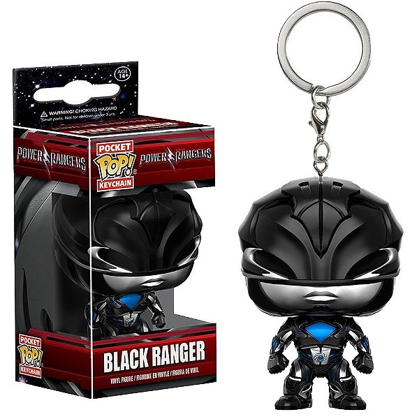 Funko Pop! Chaveiro Keychain Power Rangers Black Ranger