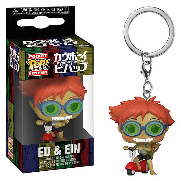 Funko Pop! Chaveiro Keychain Cowboy Bebop Ed & Ein