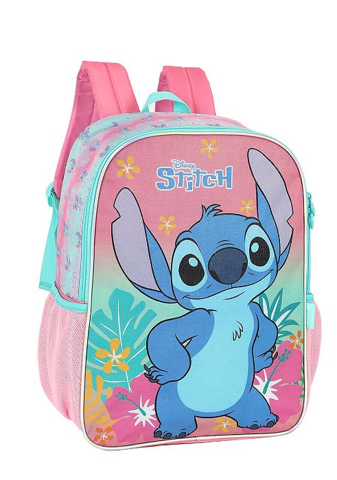Mochila De Costas Stitch Rosa Luxcel