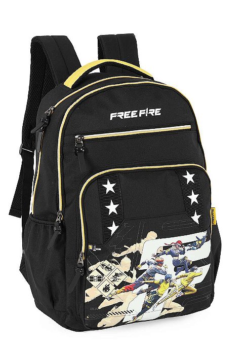 Mochila Costa Free Fire Preto Luxel