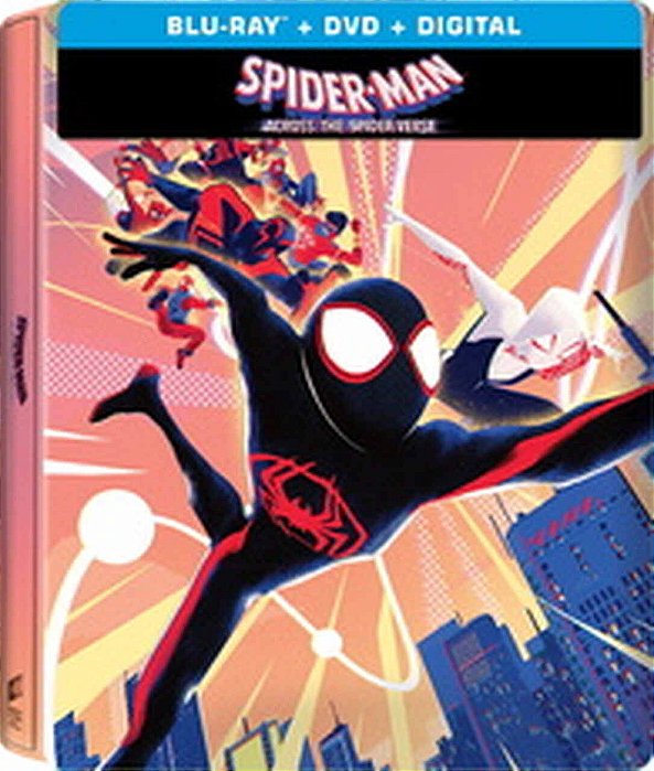 Steelbook Blu Ray Homem Aranha Através do Aranhaverso (Sem PT)