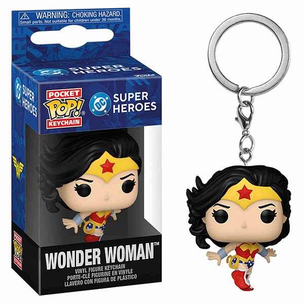Funko Pop!Chaveiro Keychain Dc Super Heroes Mulher Maravilha